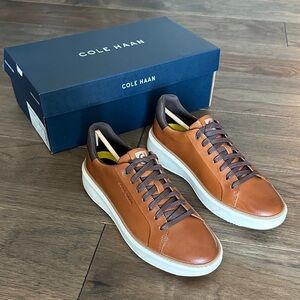 Cole Haan GrandPro Topspin Sneaker, British Tan, Men's Leather Sneakers